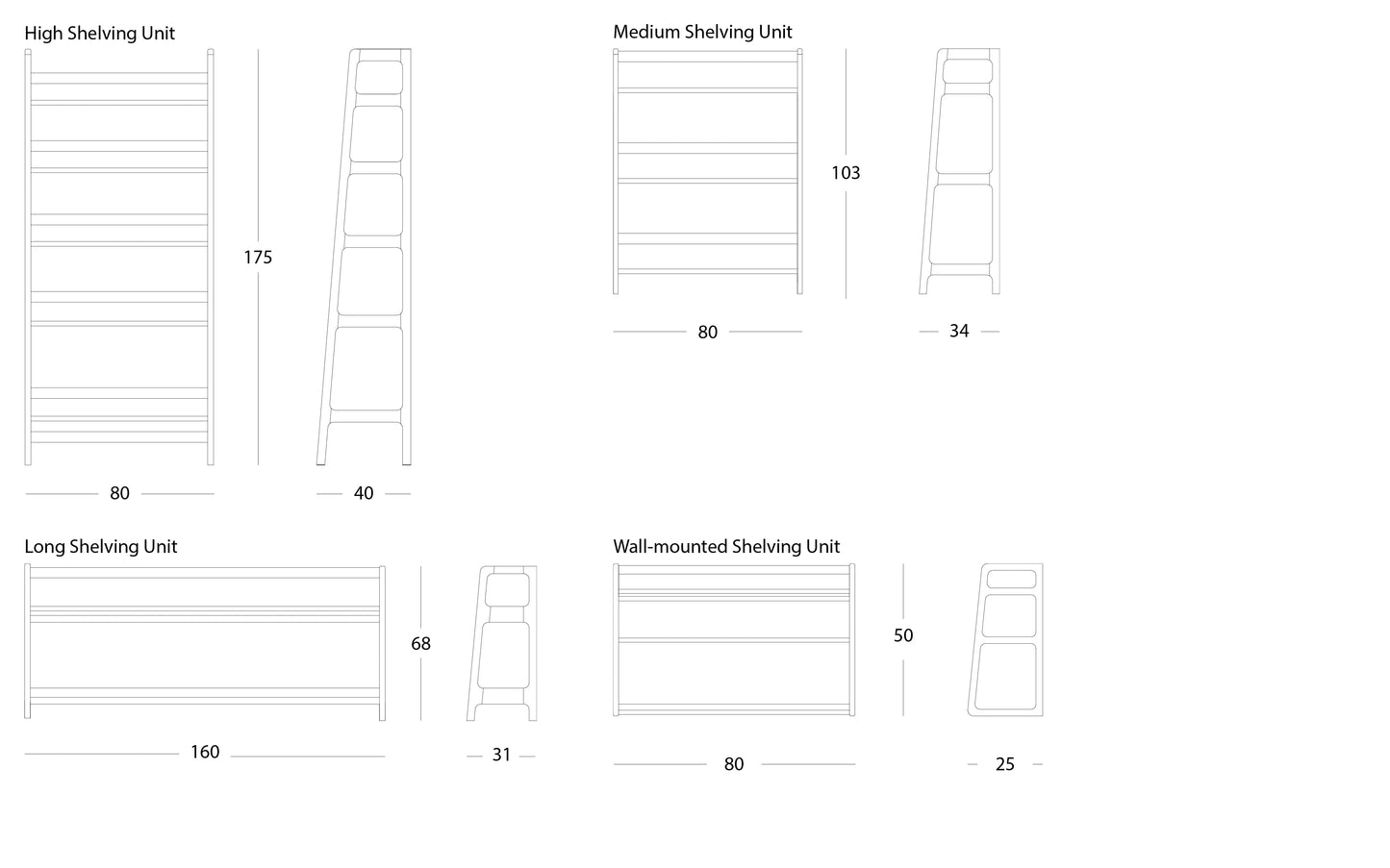 Agnes Long - Shelving Unit SCP