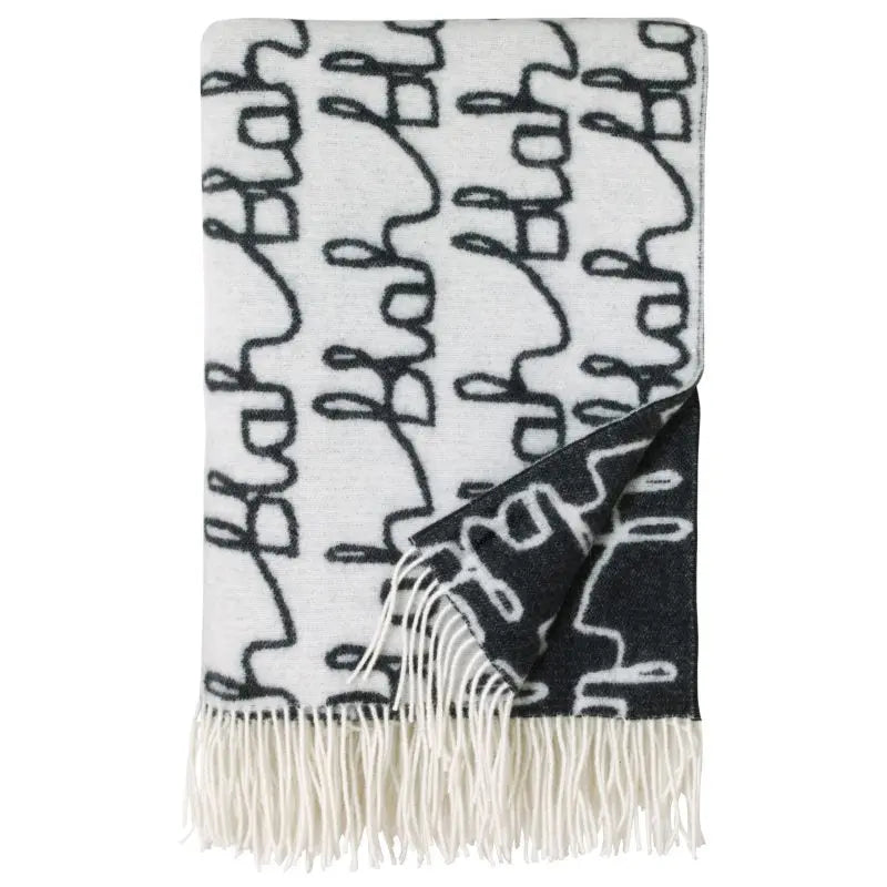 Blah Blah Lambswool Throw Small Donna Wilson