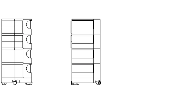 The Boby Trolley Large with 8 drawers. Available exclusively at Bob and Friends.