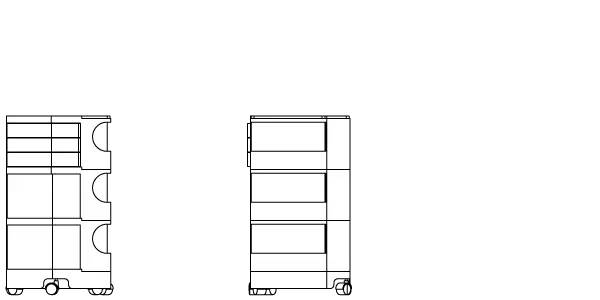 Boby Trolley M - 3 Drawers B-line