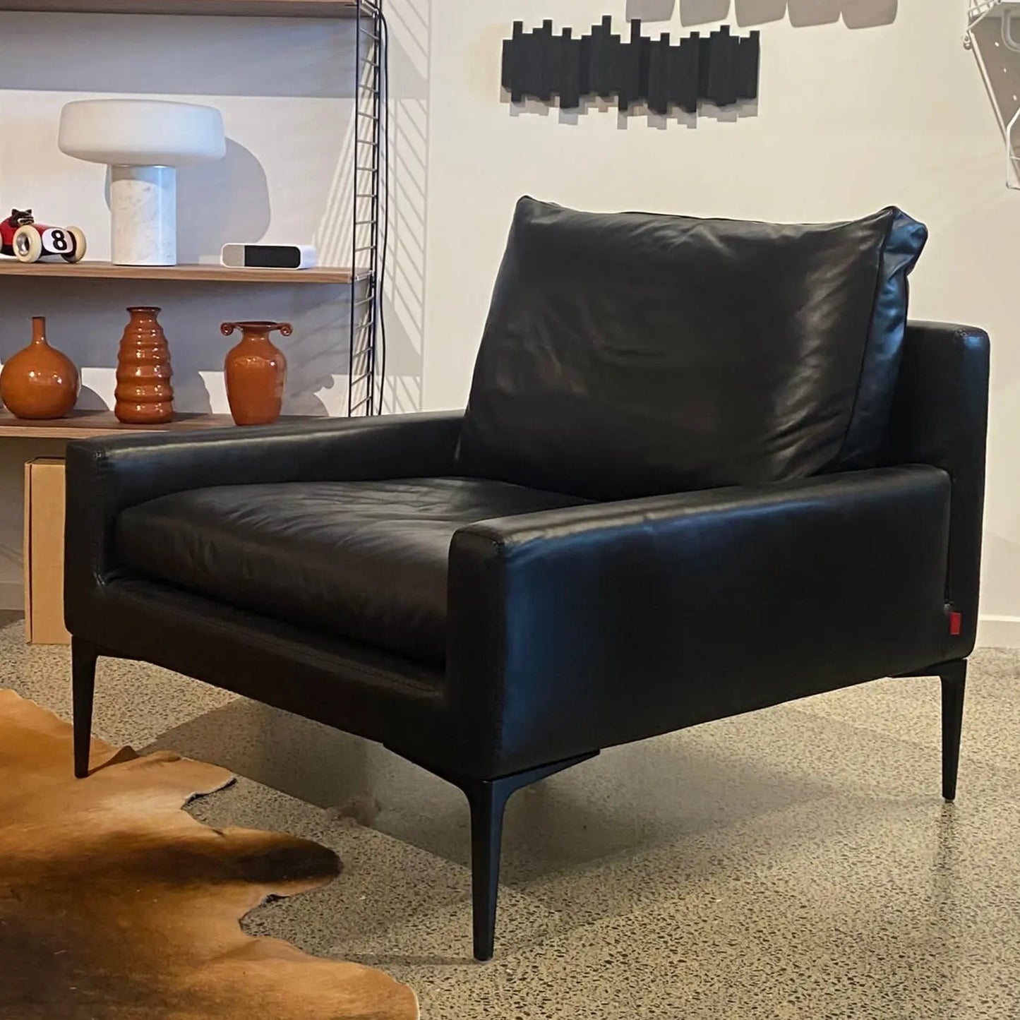 Elsa Armchair Black Amura