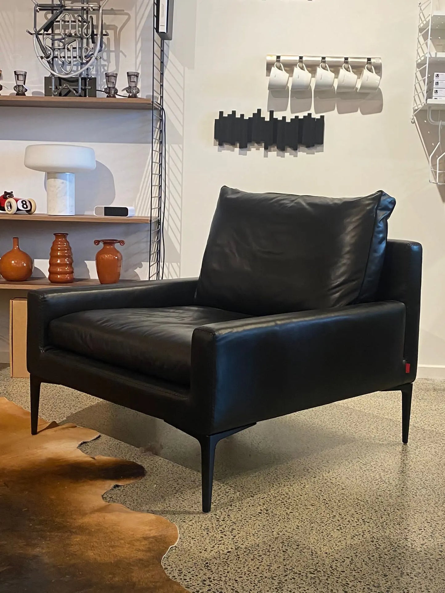 Elsa Armchair Black Amura