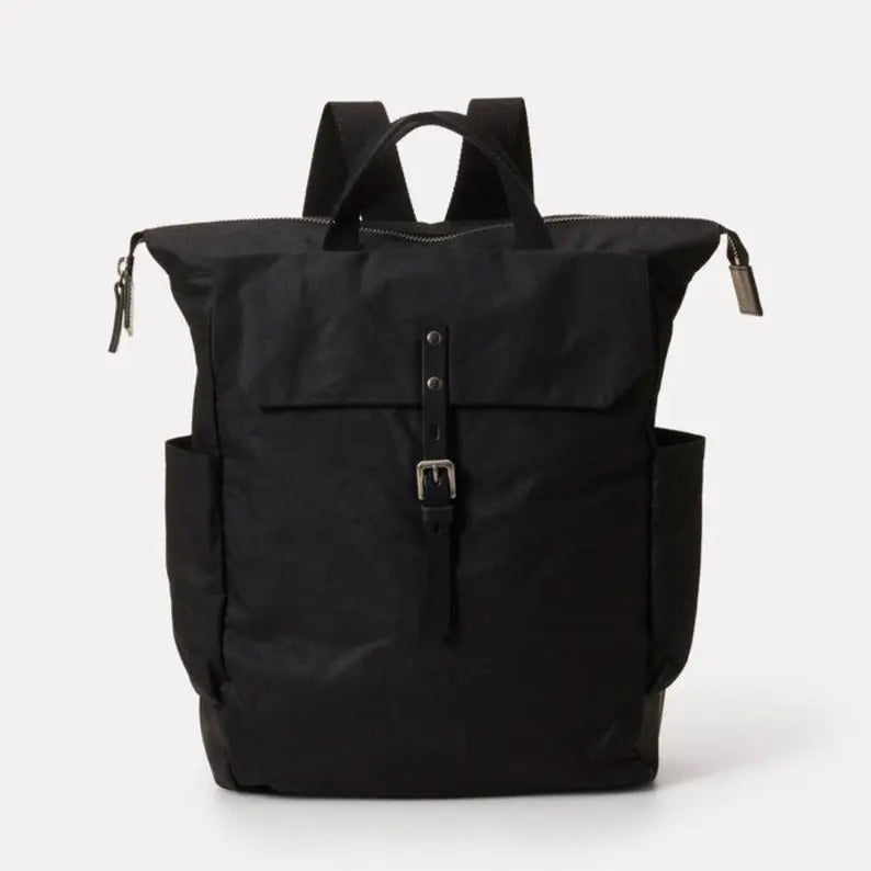 Fin Waxed Cotton Rucksack Ally Capellino