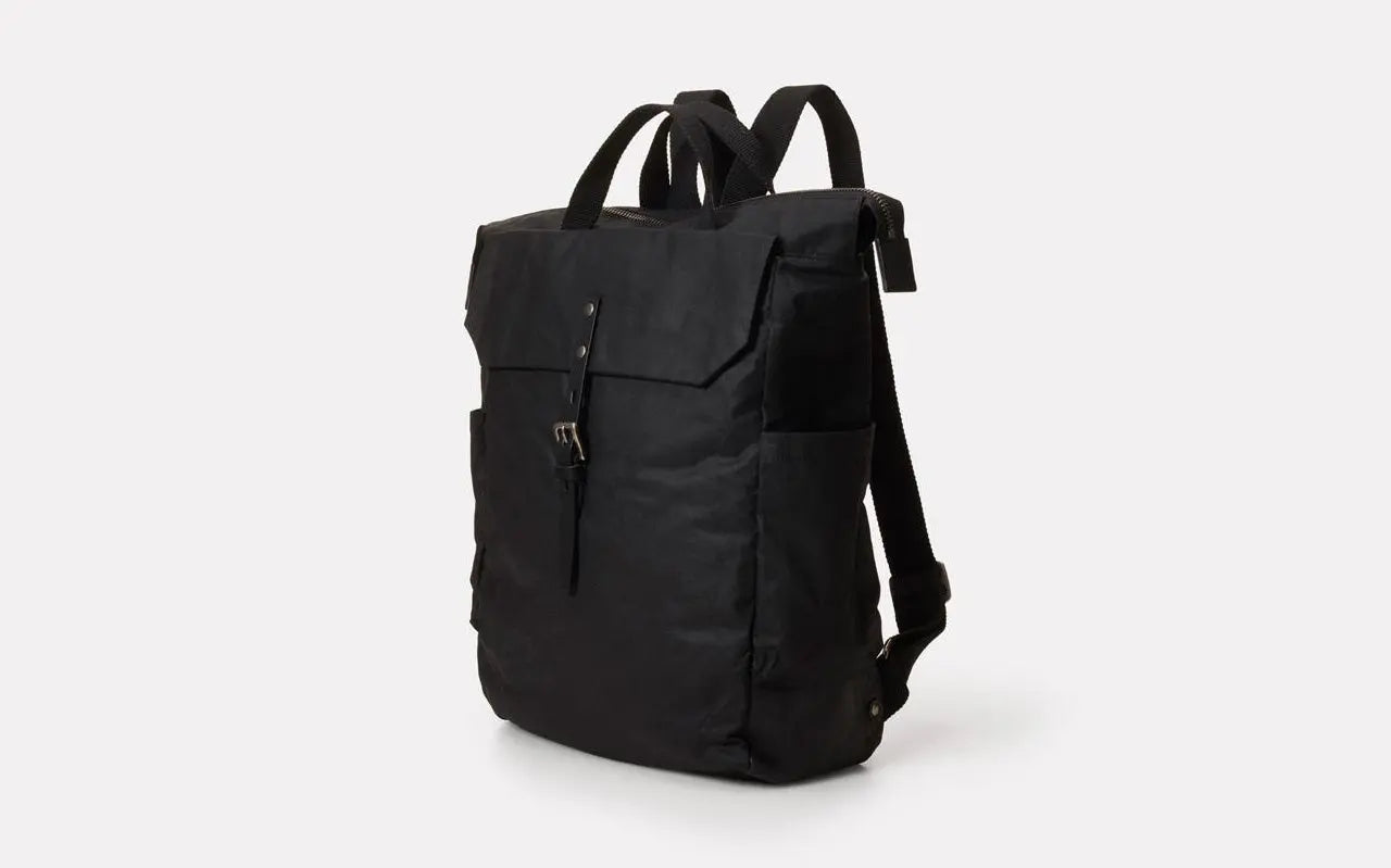 Fin Waxed Cotton Rucksack Ally Capellino