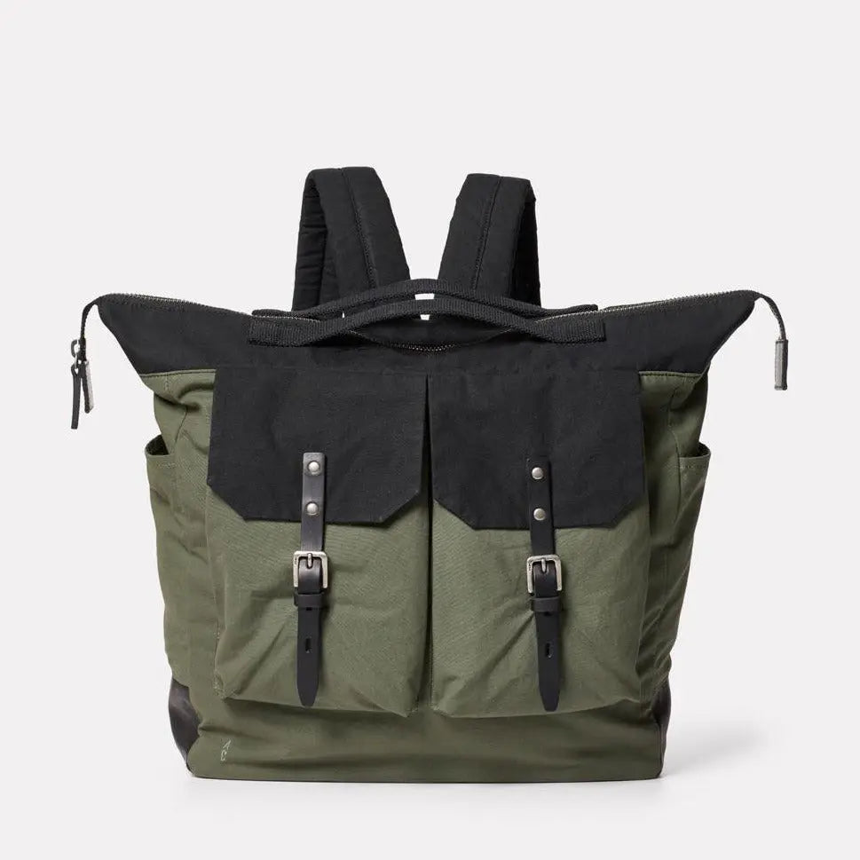 Frank Large Waxed Cotton Rucksack Ally Capellino