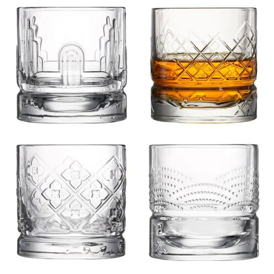 Gift Box 4 x Dandy Whiskey Glasses Provence Imports
