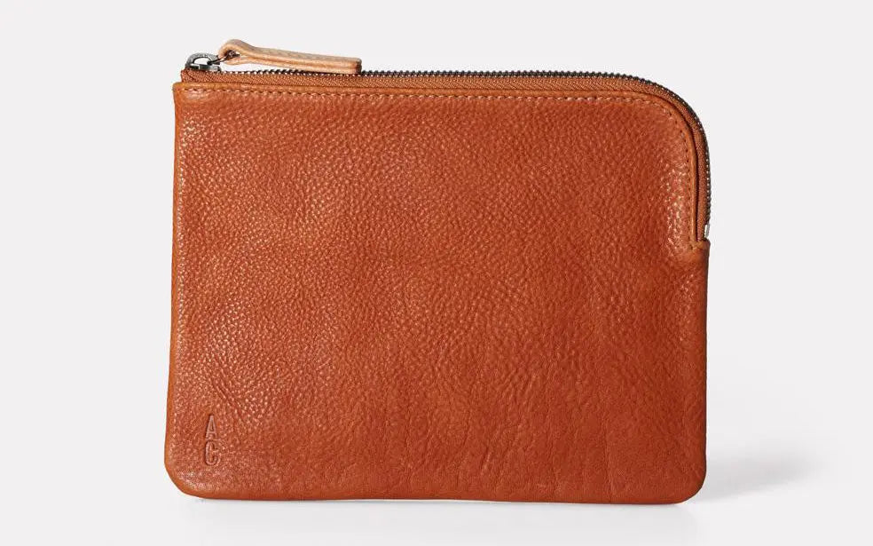 Jan Calvert Leather Purse Tan Ally Capellino