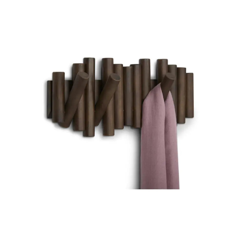 Picket 5 hook Aged walnut Trade Brands