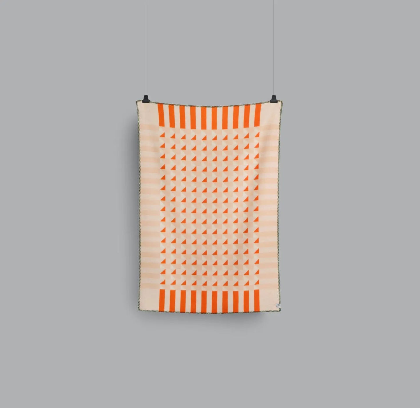 Roros Kvam Orange Throw Roros Tweed
