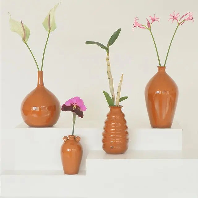 Wave Vase Terracotta Valeria Vasi