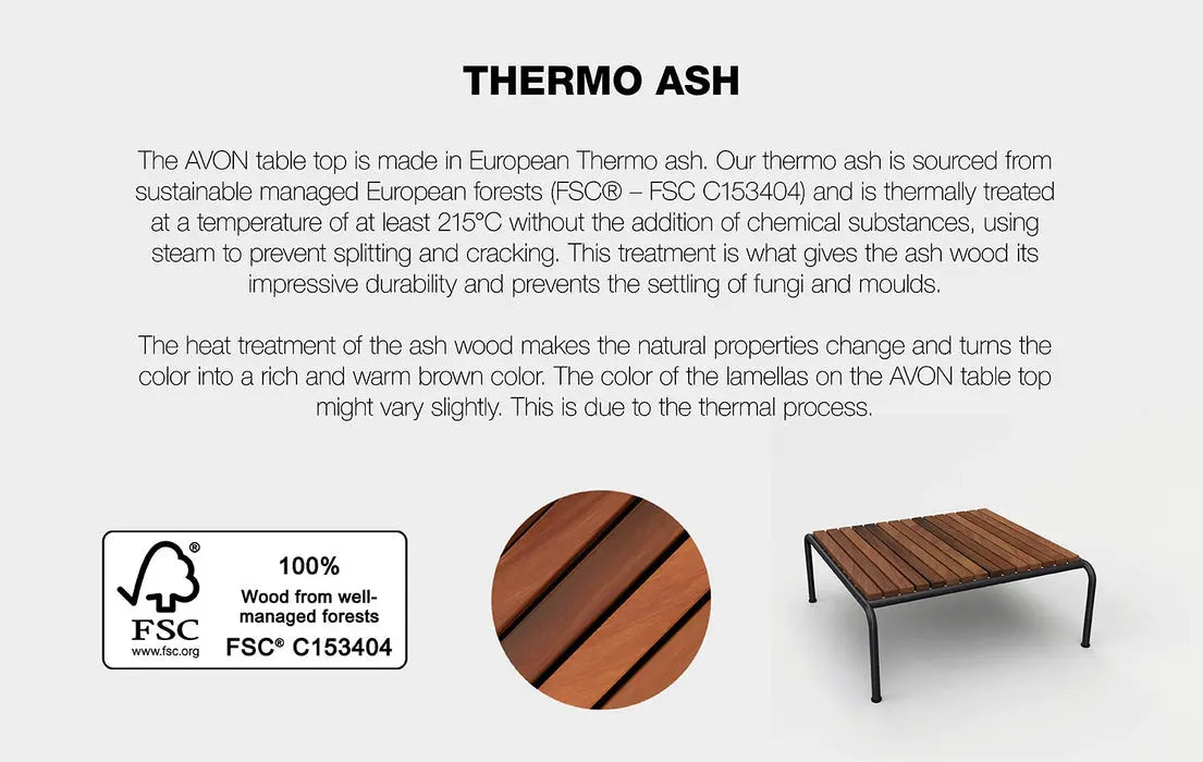 AVON Lounge Thermo Ash Table Danish Furniture Ltd