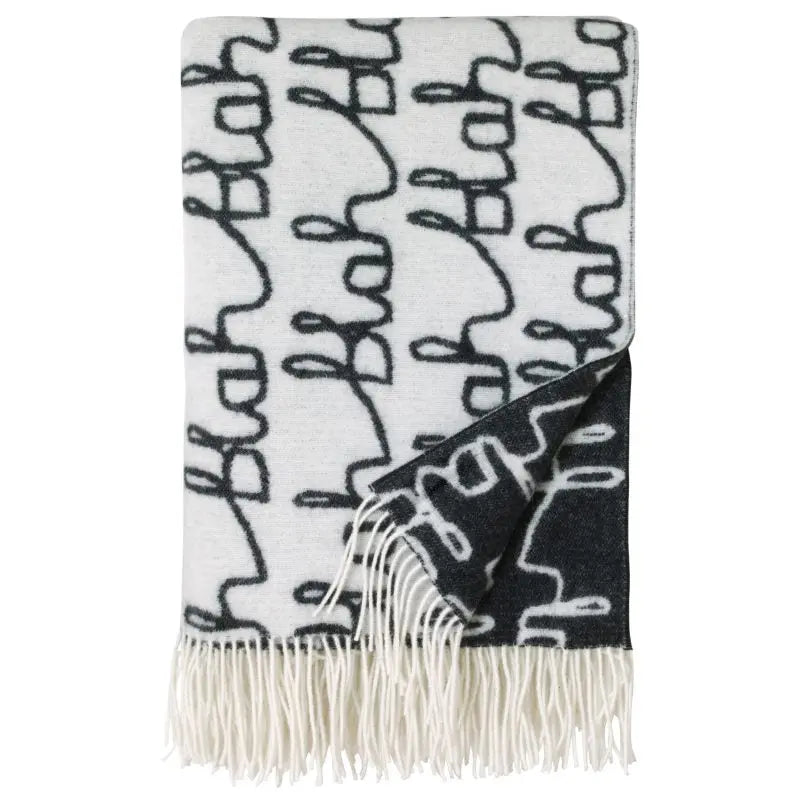 Blah Blah Lambswool Throw Small Donna Wilson