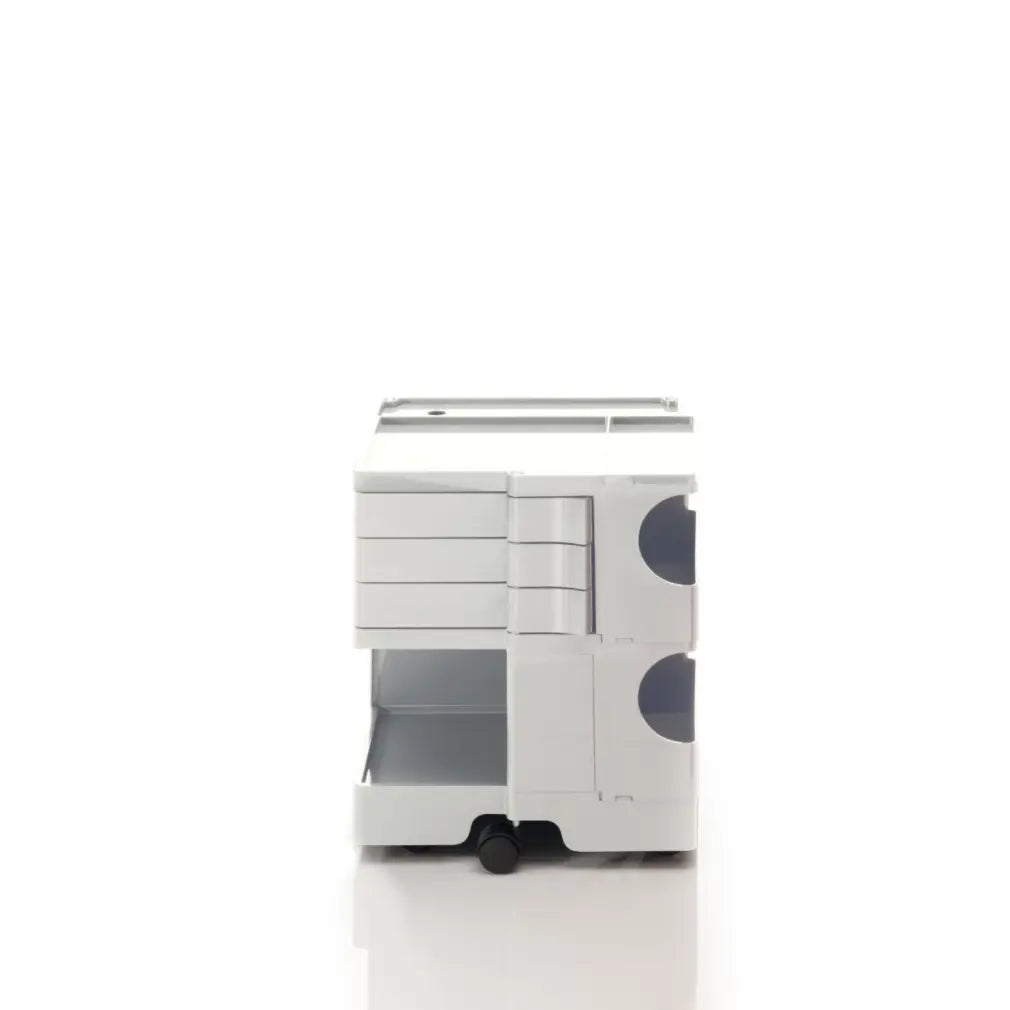 The Boby Trolley Small with 3 drawers, seen here In the colour white. Available exclusively at Bob and Friends.