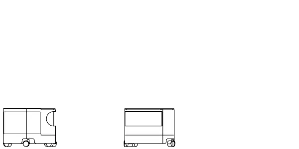 Boby Trolley XS - 2 Drawers B-line