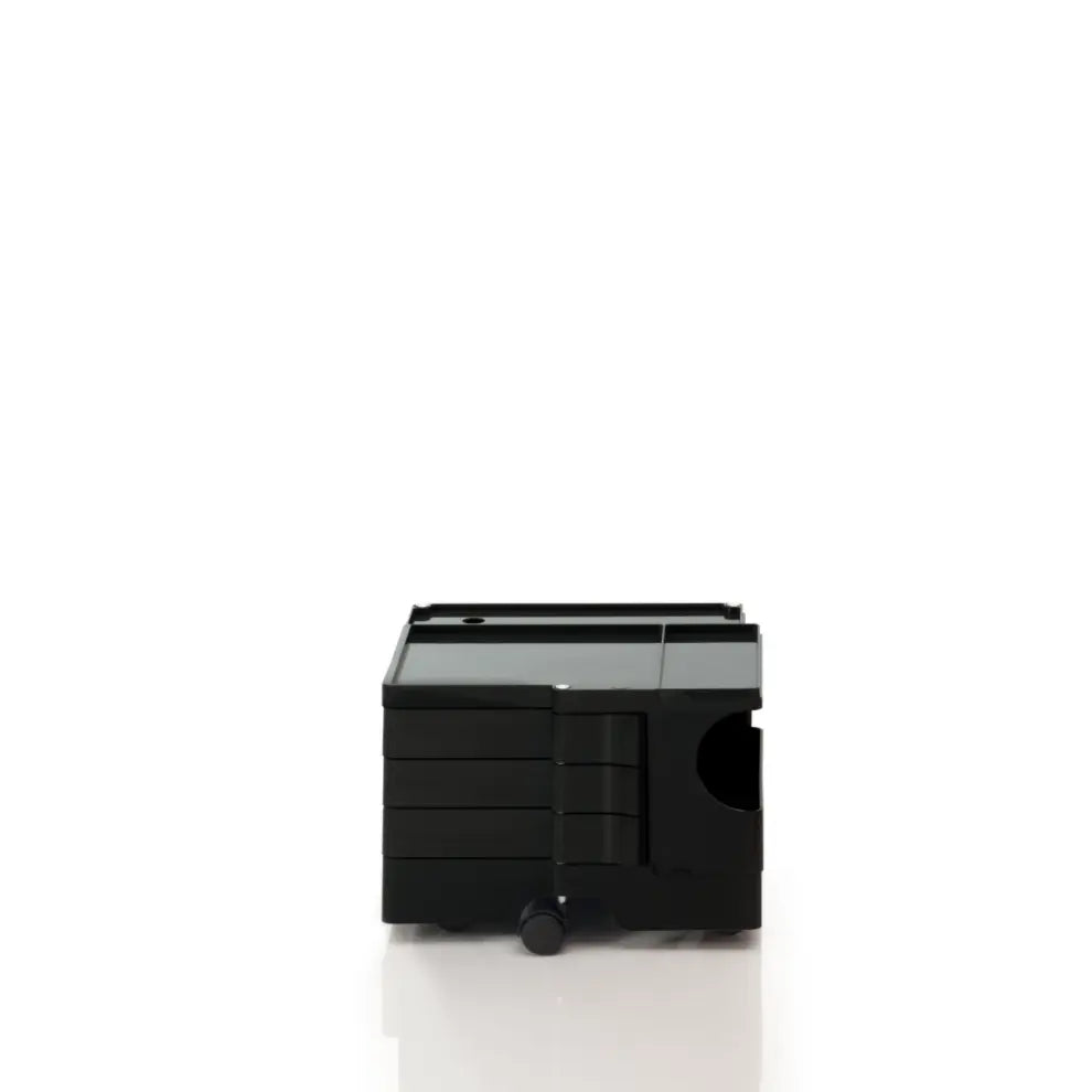 The Boby Trolley Extra Small with 3 drawers, seen here In the colour Black. Available exclusively at Bob and Friends.
