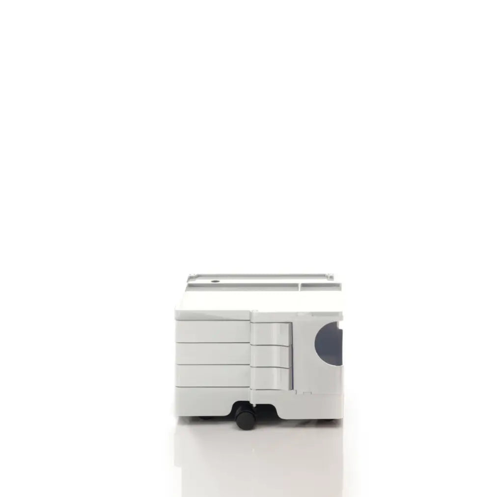 The Boby Trolley Extra Small with 3 drawers, seen here In the colour White. Available exclusively at Bob and Friends.