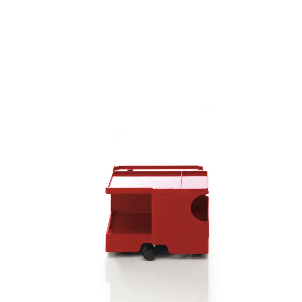The Boby Trolley Small no drawers, seen here In the colour red. Available exclusively at Bob and Friends.