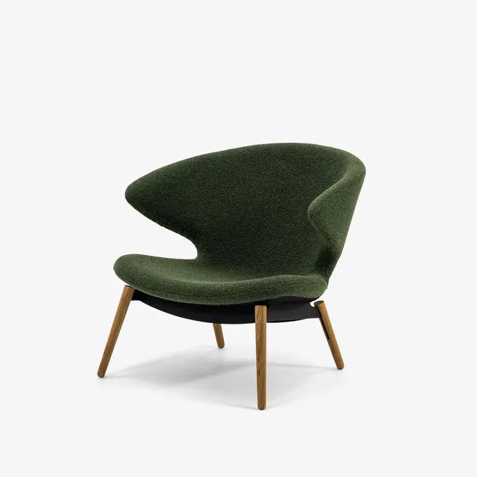 Ella Tubular Lounge Chair-Orsetto-Moss-Black Case Furniture