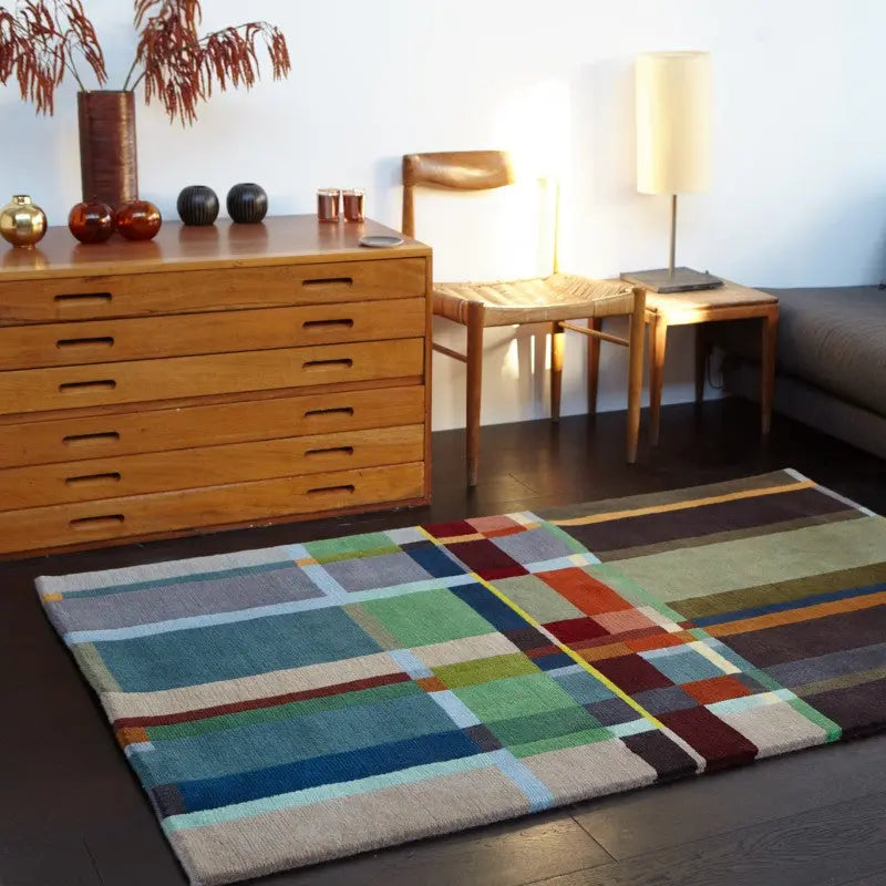 Feilden - Lambswool Block Rug Wallace & Sewell