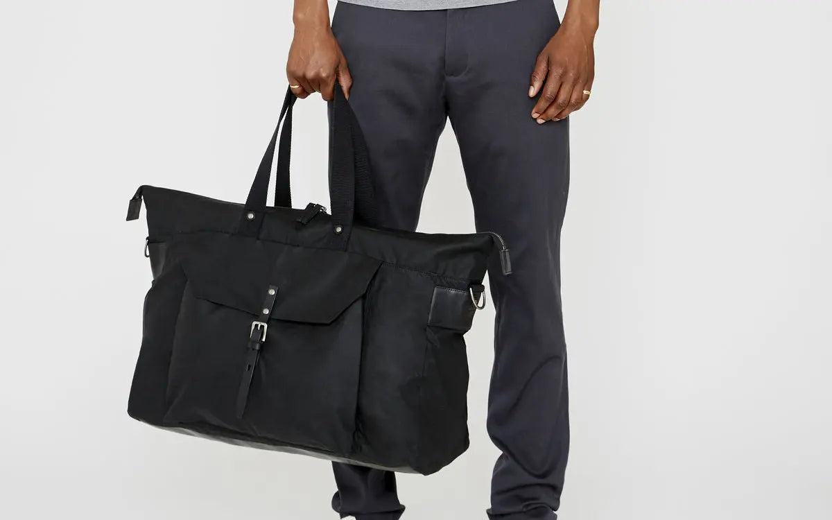 Freddie Hybrid Holdall Black & Olive Ally Capellino