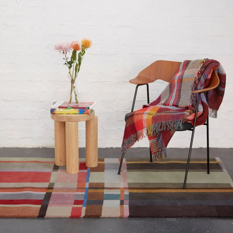 Lasdun - Lambswool Block Rug Wallace & Sewell