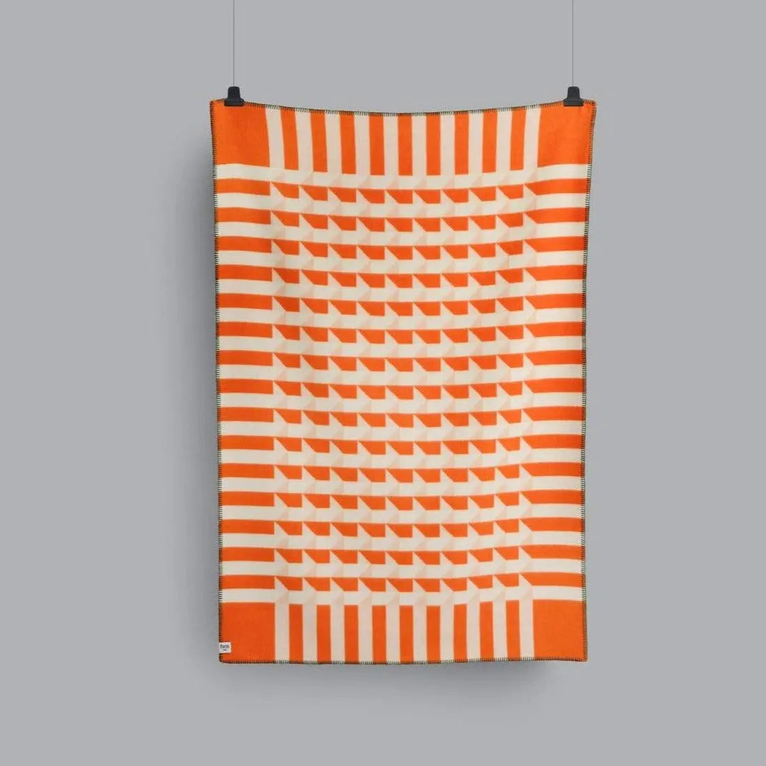 Roros Kvam Orange Throw Roros Tweed