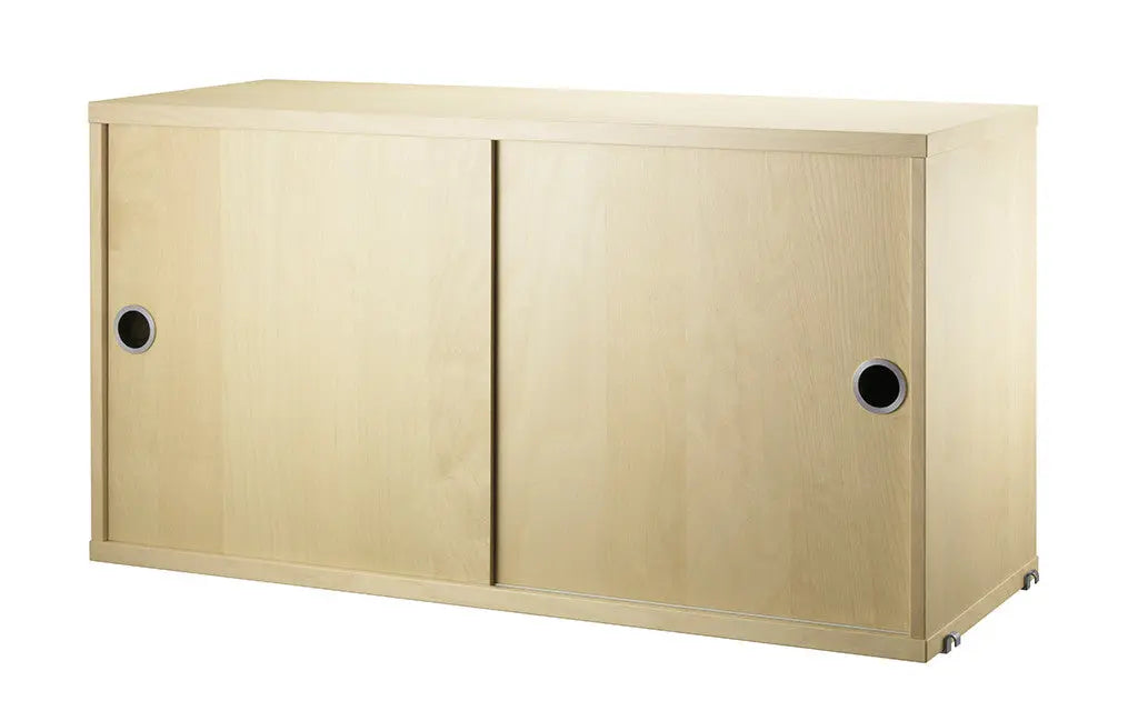 String-Cabinet with sliding doors String